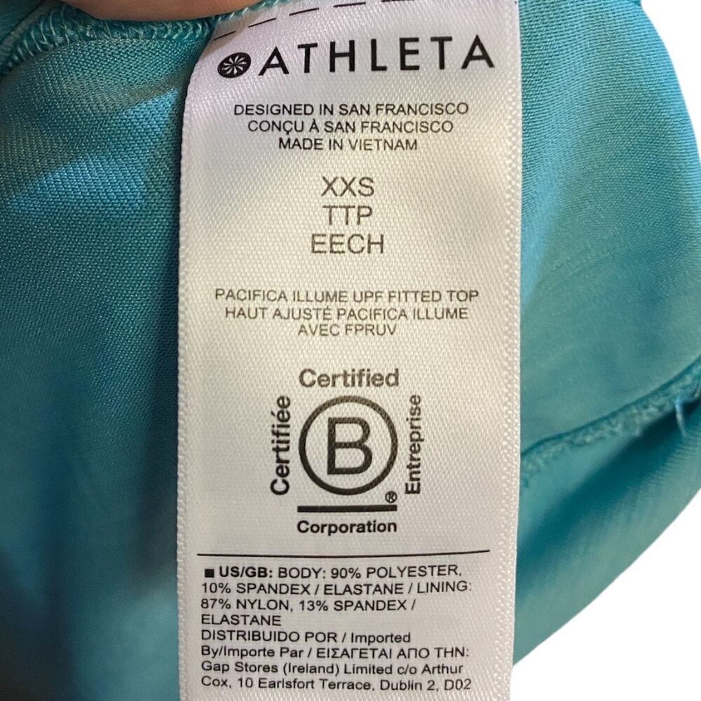 Athleta FASTEST TRACK HALF ZIP Size XXS in Flash Blue - Picture 8 of 10